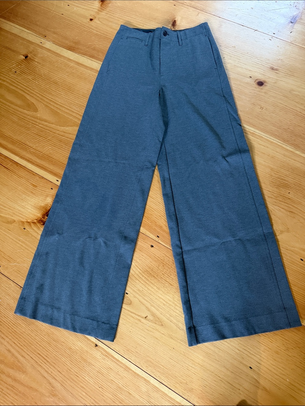 rag & bone womems Wide-Leg Dress Pants in Charcoal Gray